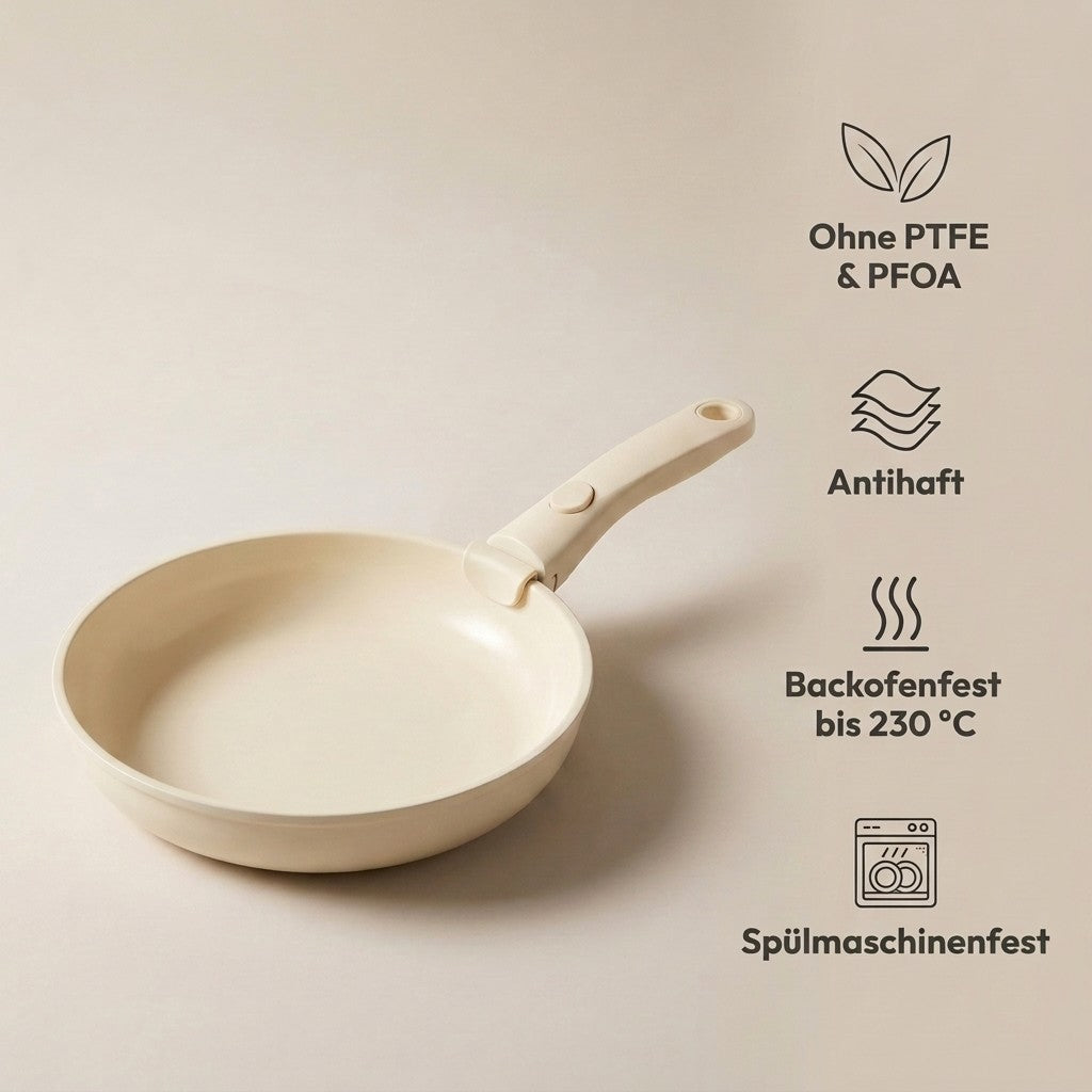 Die sicherste Pfanne, in der du je gekocht hast.